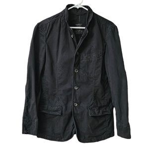 All Saints Spitalfields Milliner Blazer Jacket Men's Size 38 Black Cotton